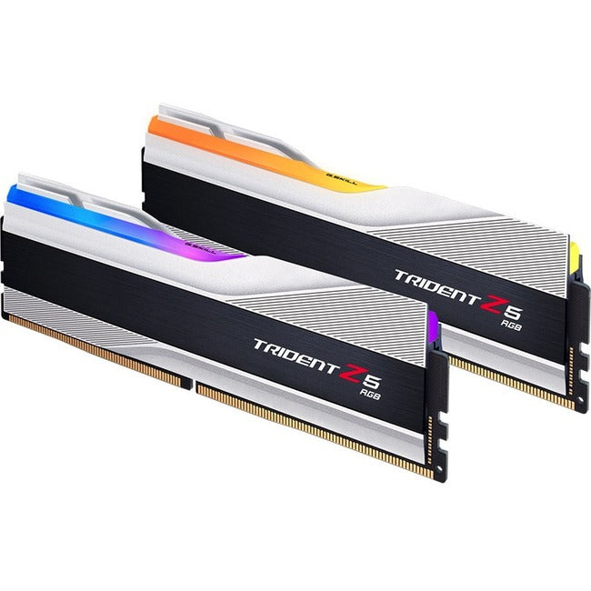 G.SKILL Trident Z5 RGB RAM Module for Desktop PC - 32 GB (2 x 16GB) - DDR5 5200/PC5-41600 DDR5 SDRAM - 5200 MHz - CL36 - 1.20 V G.SKILL Trident Z5 RGB RAM Module for Desktop PC - 32 GB (2 x 16GB) - DDR5 5200/PC5-41600 DDR5 SDRAM - 5200 MHz - CL36 - 1.20 V
